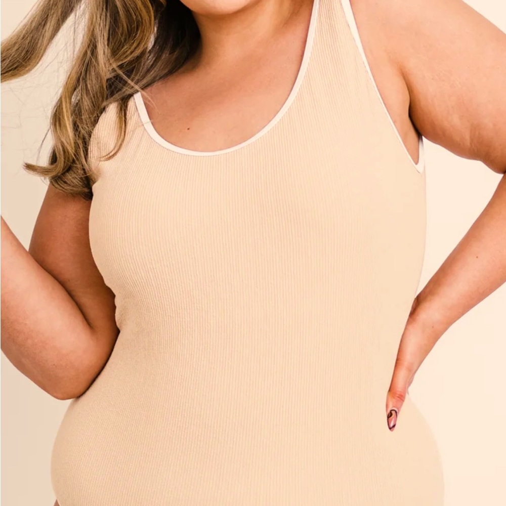 Coral Reef one piece swimsuit XL TAN NWT